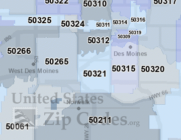 Des Moines map